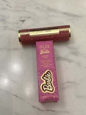 Pur x Barbie Glitter Pink & Gold Matte Lipstick
